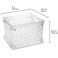 Sterilite Mini Crate Stackable Plastic Storage Bin with Handles Organize Home Garage Office School Dorm Room Clear 12Pack