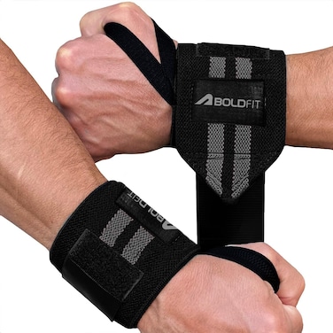 Boldfit Wrist Supporter for Gym Wrist Band for Men Gym  Women with Thumb Loop Straps  Wrist Wrap Gym Accessories for Men Hand Grip  Wrist Support Sports Straps for Gym
