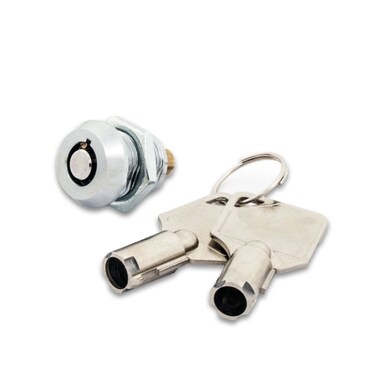 FJM Security 2615BKD Miniature Tubular Push Locks with Chrome Finish Keyed Different  1 Pack