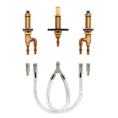 Moen 4794 MPact TwoHandle Roman Tub Valve with 10Inch Center and 12Inch PEX Cold Expansion