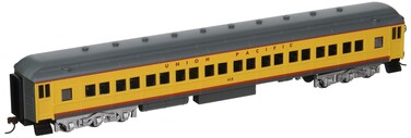 Bachmann Industries Union Pacific 1115 Yellow 72 Heavyweight Coach with Lighted Interior