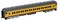 Bachmann Industries Union Pacific 1115 Yellow 72 Heavyweight Coach with Lighted Interior