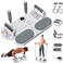 SCNWQ Push Up Board MultiFunction Portable Home Workout Equipment for Men and Women Includes Push Up Bar Plank System Resistance Bands Electronic Time Counting for Strength Training at Home