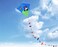 ZHUOYUE 31 Inch Single Line Lovely Cat Diamond Kite for Kids Easy to Fly with Long Tail and Kite String
