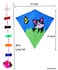 ZHUOYUE 31 Inch Single Line Lovely Cat Diamond Kite for Kids Easy to Fly with Long Tail and Kite String