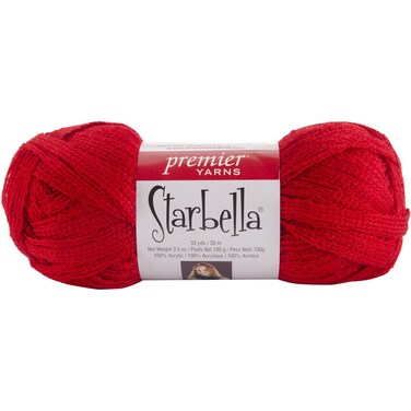 Premier Yarns Starbella 1533 Really Red 100Percent Acrylic Yarn
