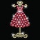 Sequin Art Style Three Mannequins Sparkling Arts and Crafts Picture Kit Creative Crafts