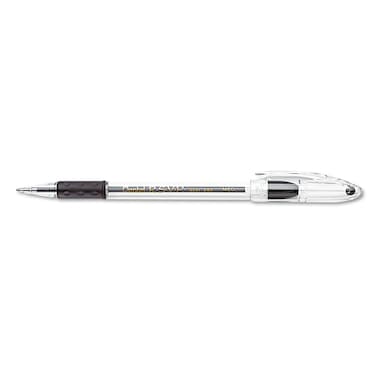 Pentel Rsvp Ballpoint Pen Value Pack Stick Medium 1 Mm Black Ink Clearblack Barrel 24pack