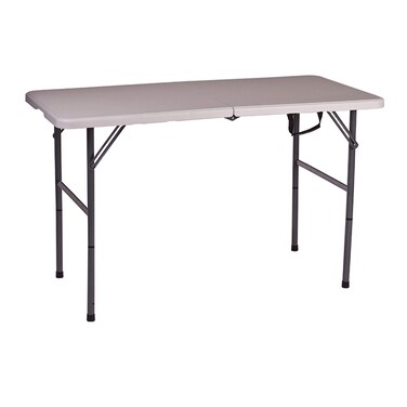Stansport Folding Camp Table White 48 x 24 x 29Inch