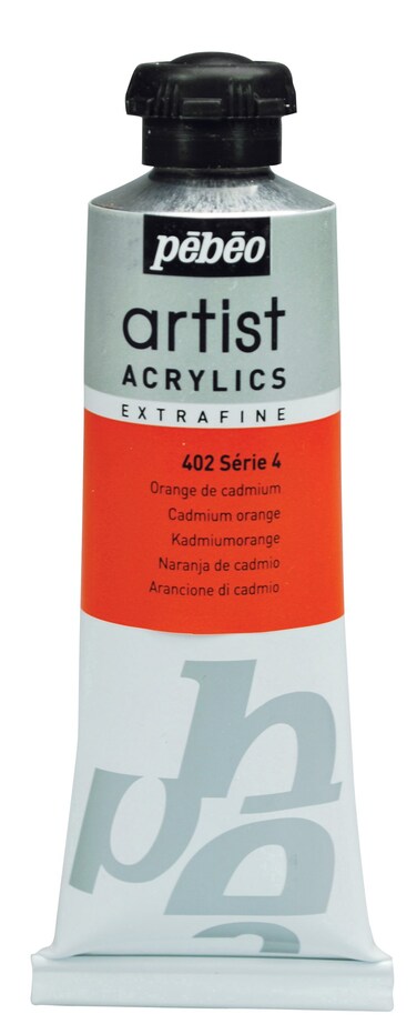 Pbo Extra Fine Artist Acrylic Art Paint Cadmium Orange 60ml