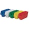 AkroMils 30094 Plastic Nesting ShelfMax Storage Bin Box 24Inch x 6Inch x 6Inch Clear 10Pack