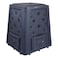 Redmon 65 Gallon Outdoor Compost Bin with Snapping Lift Off Lid 4 Door Access and Multiple Vent Holes for Garden and Landscaping Black