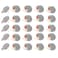 25Pcs Hedgehog Creative Decorative Cute Thumb Tacks Thumb Nails Hedgehog Push Pins Soft Flat for Photos Wall Maps Bulletin Board or CorkboardsGrey