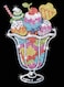 Sequin Art Blue Ice Cream Sundae Sparkling Arts and Crafts Picture Kit Creative Crafts