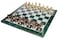 StonKraft Collectible Green Marble Chess Board Set  Brass Crafted Pieces Pawns  Decorative Stone Chess  Home Dcor  20 Inches