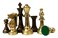 StonKraft Collectible Green Marble Chess Board Set  Brass Crafted Pieces Pawns  Decorative Stone Chess  Home Dcor  20 Inches