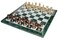 StonKraft Collectible Green Marble Chess Board Set  Brass Crafted Pieces Pawns  Decorative Stone Chess  Home Dcor  20 Inches