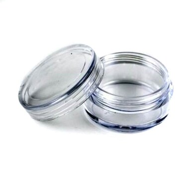 JOVANA 100 Pcs Clear Plastic Cosmetic Sample Containers  5 Gram