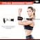 Bionic Body Adjustable Ankle  Wrist Strapwith Carabiner Clip Ideal Workout Equipment for Home Cardio  Strength Training Equipment Black One Size BBAS015