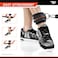 Bionic Body Adjustable Ankle  Wrist Strapwith Carabiner Clip Ideal Workout Equipment for Home Cardio  Strength Training Equipment Black One Size BBAS015