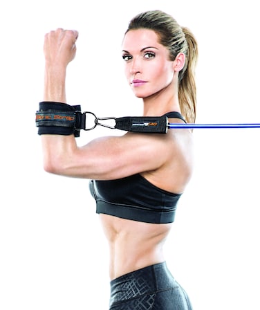 Bionic Body Adjustable Ankle  Wrist Strapwith Carabiner Clip Ideal Workout Equipment for Home Cardio  Strength Training Equipment Black One Size BBAS015
