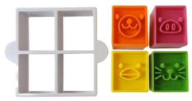 Torune Bento Sandwich Cutter Mold Animal Face