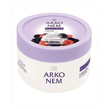 Arko Nem Yoghurt and Blackberry Cream Face Hand and Body Cream 300 Gram