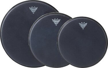 Remo Emperor Black Suede Drumhead Pack