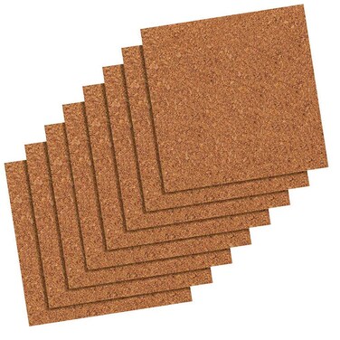 Quartet Cork Tiles Cork Board 12 x 12 Bulletin Boards Natural 8 Count 108