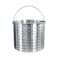 CHARD ASP60 Aluminum Stock Pot and Strainer Basket Set Silver 60 quartLarge