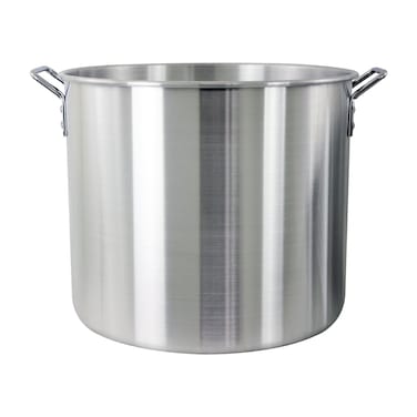 CHARD ASP60 Aluminum Stock Pot and Strainer Basket Set Silver 60 quartLarge