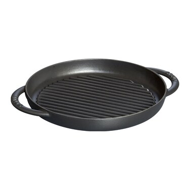 Staub Cast Iron 10inch Pure Grill  Black Matte Made in France