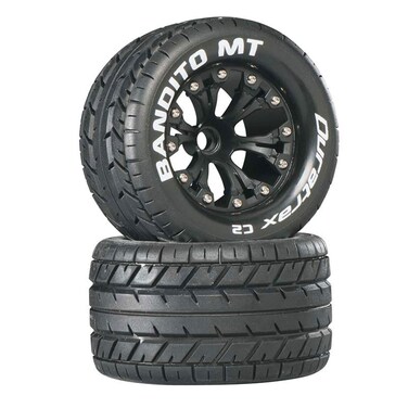 Duratrax Bandito MT 28 2 Wheel Drive Mounted Front C2 Black 2 DTXC3500