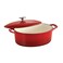 Tramontina Enameled Cast Iron Covered Dutch Oven 55Quart Gradated Red 80131051DS