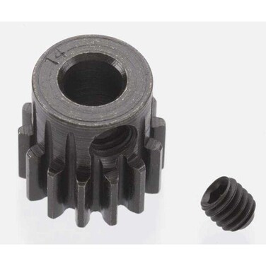 Robinson Racing 8614 Extra Hard 14 Tooth Blackened Steel 32P Pinion 5Mm