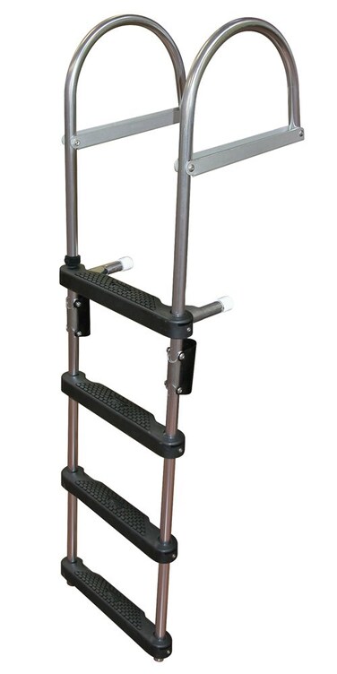 JIF Marine EPZ4 Transom Pontoon Ladder 4Step