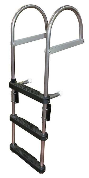 JIF Marine EPZ3 Transom Pontoon Ladder 3Step