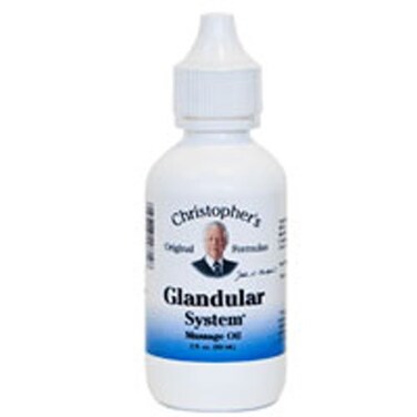 Glandular System Massage Oil 2 Oz by Dr Christophers Formulas Pack of 4