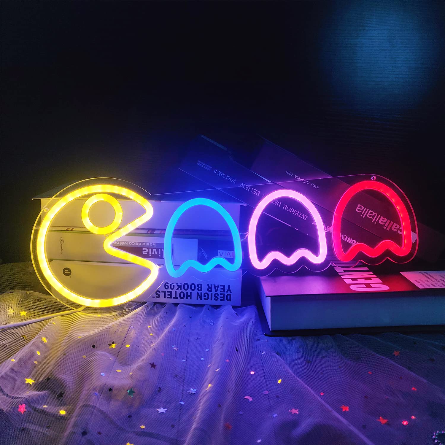 Geeinar Geeinar Game Neon Sign Ghost Led Neon Lights