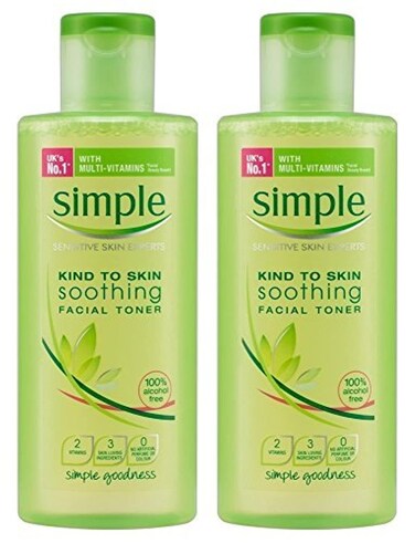 Simple Kind To Skin Soothing Facial Toner 67 Ounce 200ml Pack of 2