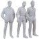 Wee Scapes Architectural Model White Styrene Figurines Human Males 03 Inches Pack of 10