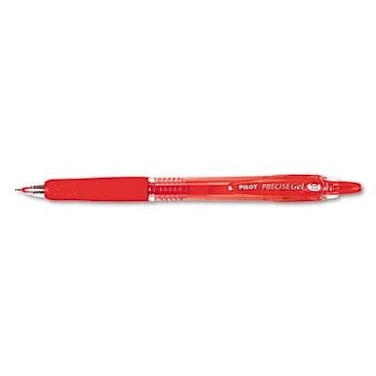 Precise Gel BeGreen Retractable Roller Ball Pen Red Ink 7mm Dozen Red Ink