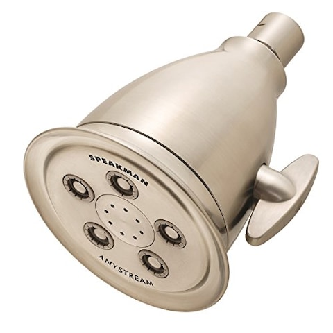 Speakman Brushed Nickel S2005HBBNE2 Hotel Anystream MultiFunction 20 GPM Adjustable Shower Head