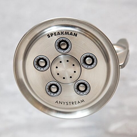 Speakman Brushed Nickel S2005HBBNE2 Hotel Anystream MultiFunction 20 GPM Adjustable Shower Head