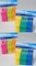 64 Plastic Clothespins w 6 Bright Colors  Clothes Pin Laundry Bag Clip Chip Clip Sealer Ect
