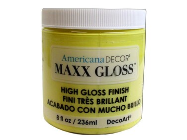 Deco Art Maxx Gloss Acrylic Paint 8oz Lemon Spritzer