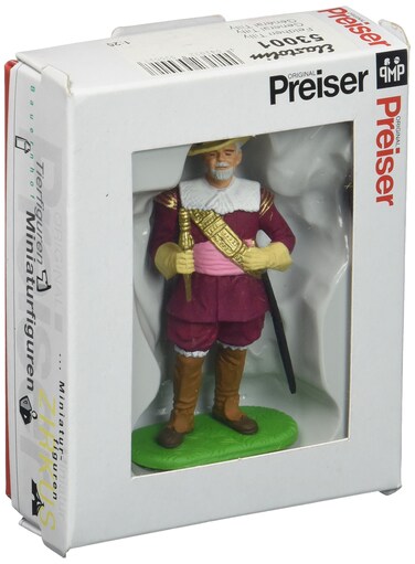Preiser 53001 European Soldier Figures 1500s 125 Scale General Tilly 125 Scale Military Model Figure