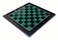 StonKraft Collectible Black Marble and Malachite Stone Chess Board Set  Brass Chess Pieces Pawns  Decorative Stone Chess  Home Dcor  15 Inches