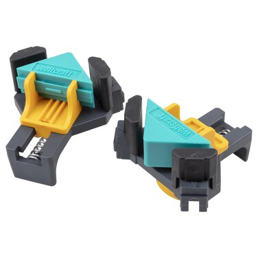wolfcraft 2 ES 22 Corner Clamp I 3051000 I For quick and easy fixing of boards and frames at a 90 angle for example when assembling shelves small cupboards or frames