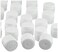 Wilson Pro Perforated Tennis Racket Overgrip Pro Perforated White Pack of 60
